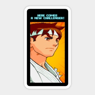 Here Comes A New Challenger - Ryu Sticker